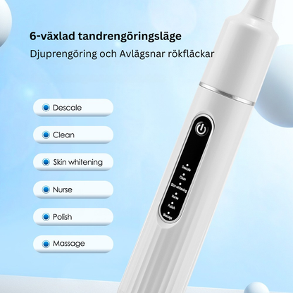 Elektrisk tandrengörare och tandborste