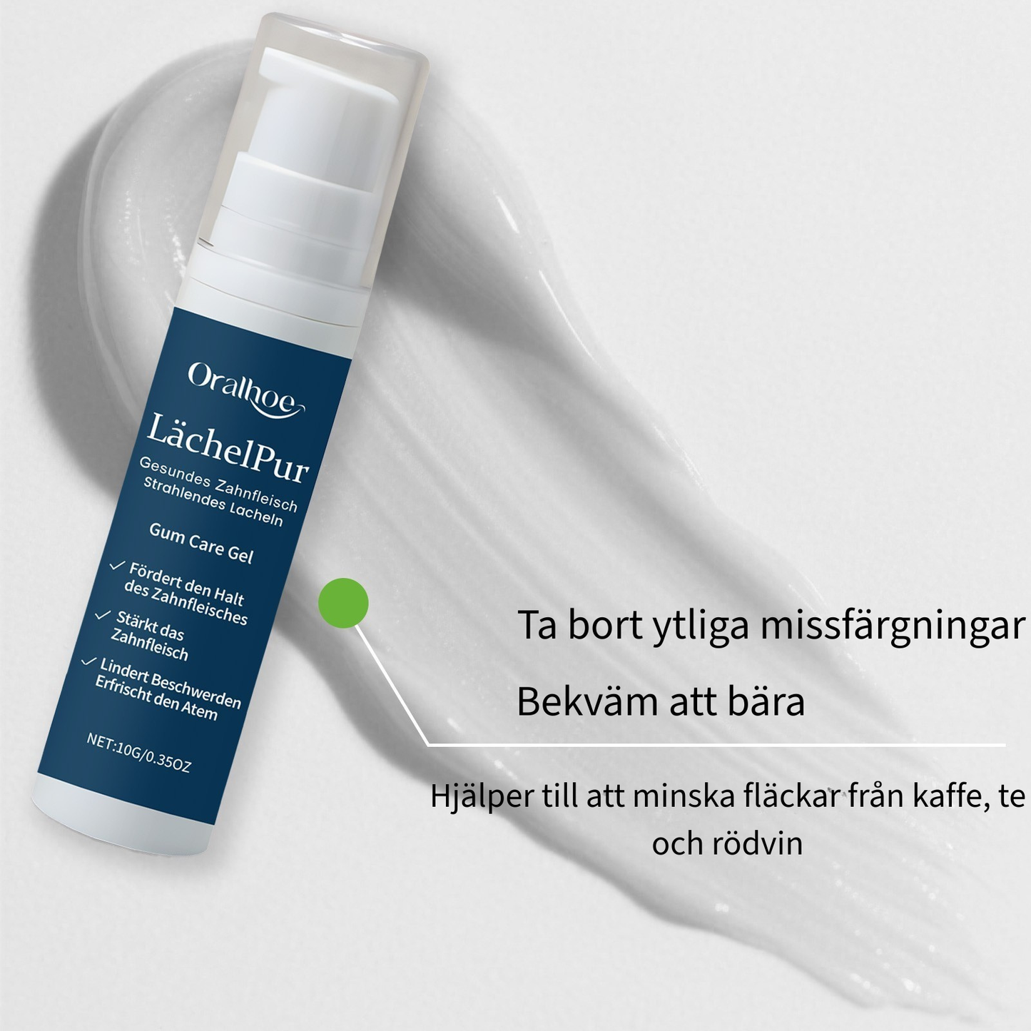 Tandbleknings gel