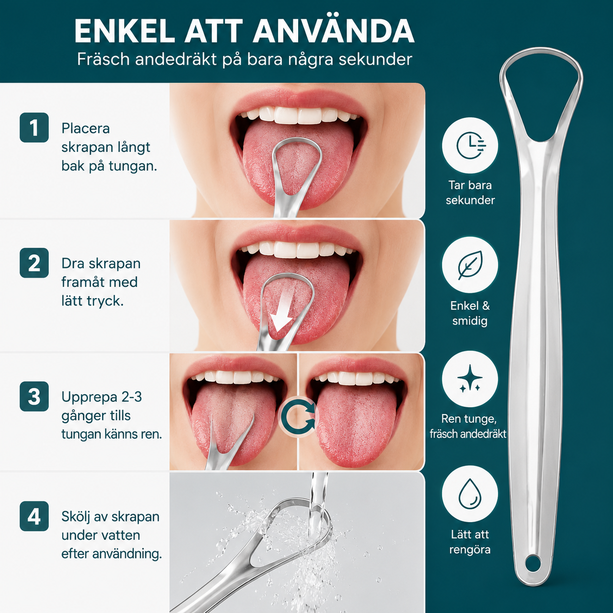 Enkelskiktad tungskrapa